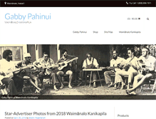 Tablet Screenshot of gabbypahinui.com